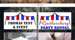 Desktop Screenshot of gaithersburgpartyrental.com