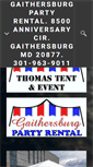 Mobile Screenshot of gaithersburgpartyrental.com